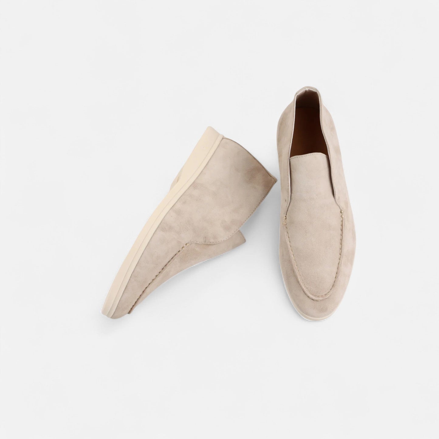 Men’s Suede Mule Loafers in Heritage Camel