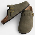 Men’s Suede Mules – Sculpted Clog-Inspired Comfort