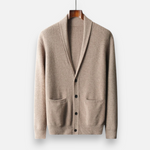 Men’s Merino Wool Suit-Collar Cardigan