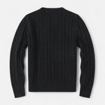Men’s Cotton Blend Sweater – Timeless Round Neck Style