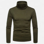 Men’s Slim Fit Turtleneck Sweater – Autumn Winter Stretch