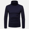 Men’s Slim Fit Turtleneck Sweater – Autumn Winter Stretch