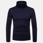 Men’s Slim Fit Turtleneck Sweater – Autumn Winter Stretch