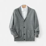 Men’s Merino Wool Suit-Collar Cardigan