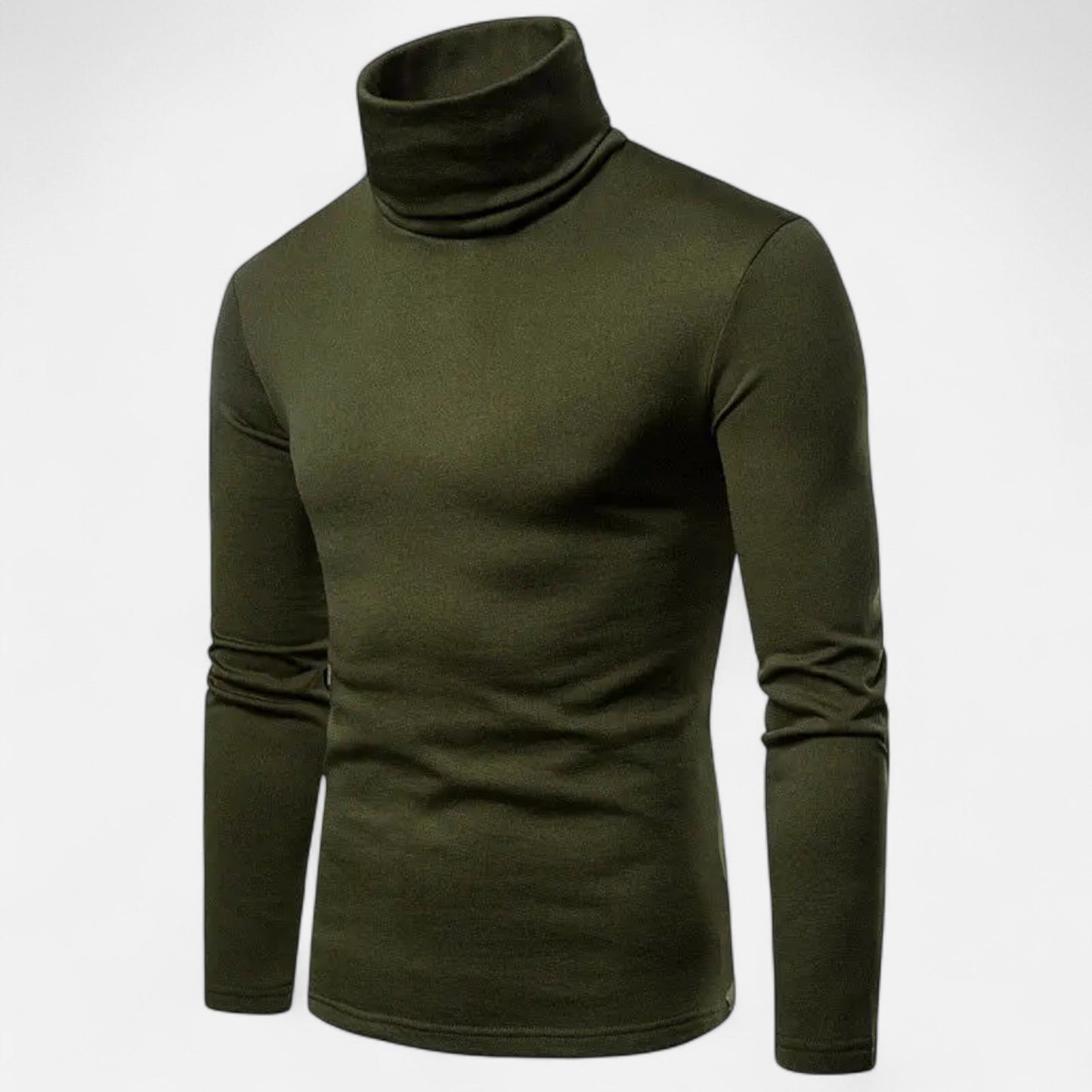 Men’s Slim Fit Turtleneck Sweater – Autumn Winter Stretch
