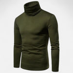 Men’s Slim Fit Turtleneck Sweater – Autumn Winter Stretch