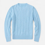 Men’s Cotton Blend Sweater – Timeless Round Neck Style