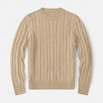 Men’s Cotton Blend Sweater – Timeless Round Neck Style