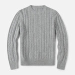 Men’s Cotton Blend Sweater – Timeless Round Neck Style