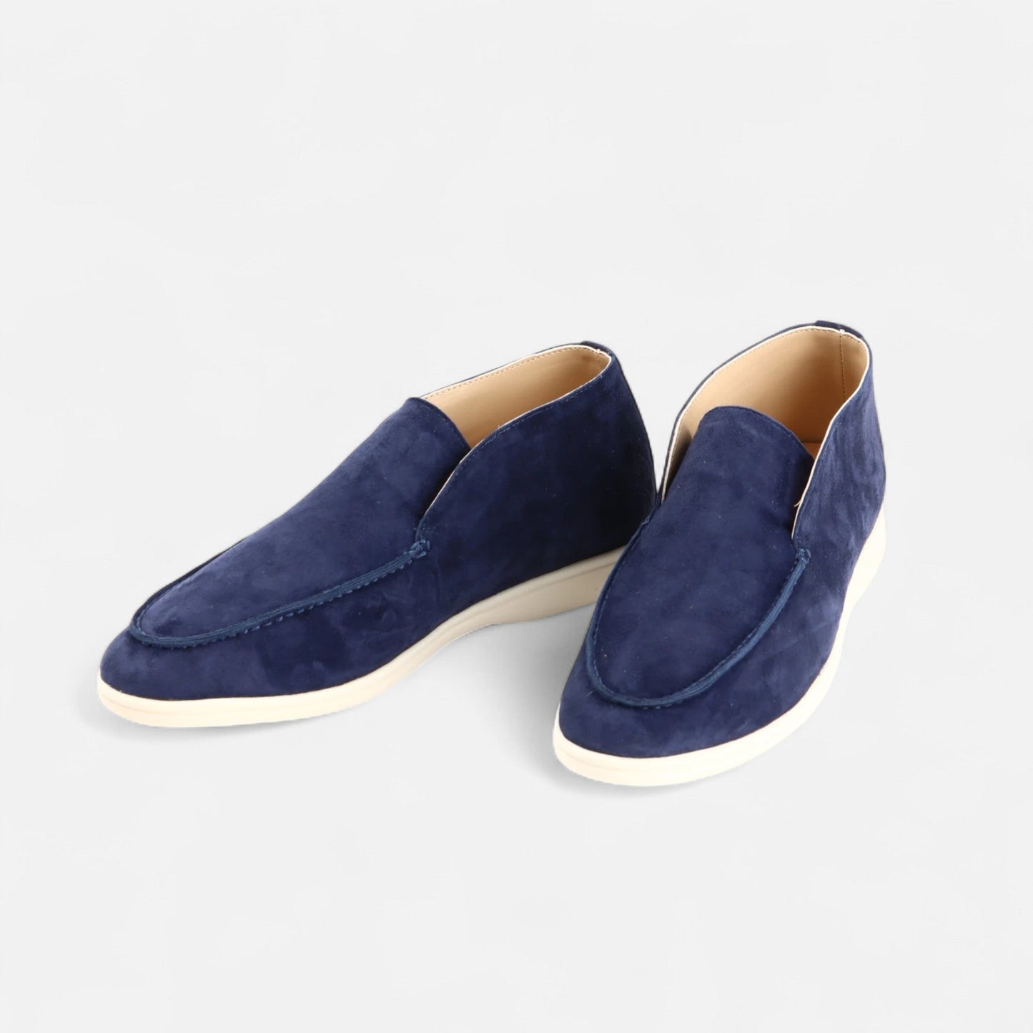 Men’s Suede Mule Loafers in Heritage Camel