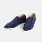 Men’s Suede Mule Loafers in Heritage Camel