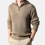 Men’s Wool-Blend Half-Zip Sweater