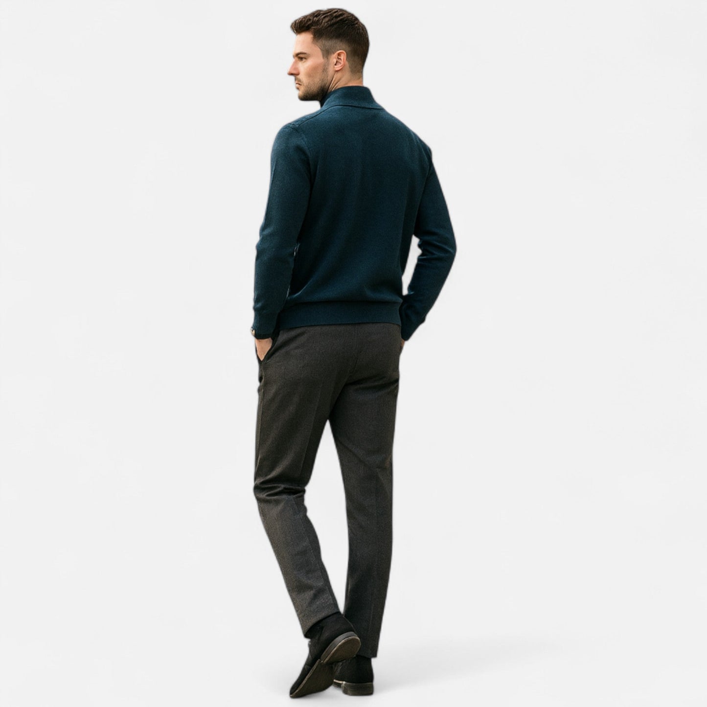 Men’s Merino Wool Half-Zip Sweater