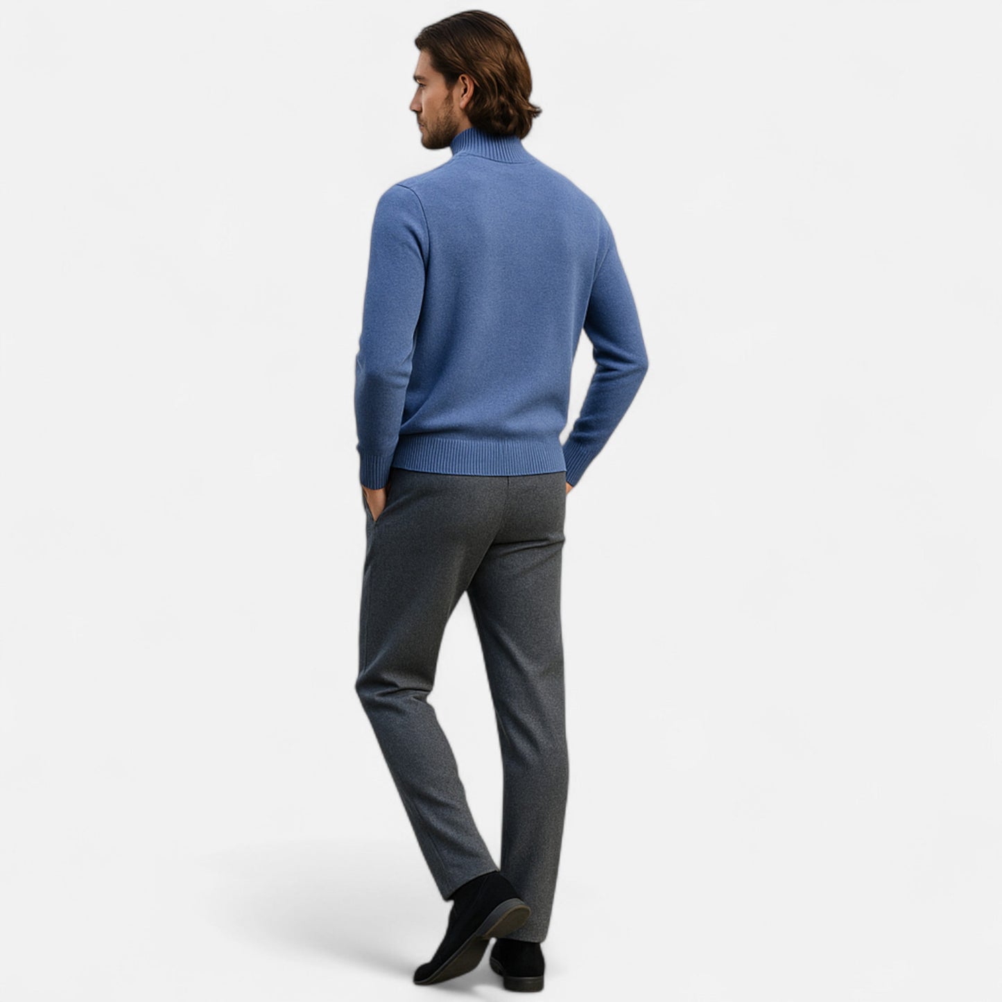 Men’s Pure Wool Turtleneck Sweater