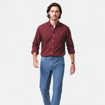 Men’s Solid Long-Sleeve Business Shirt