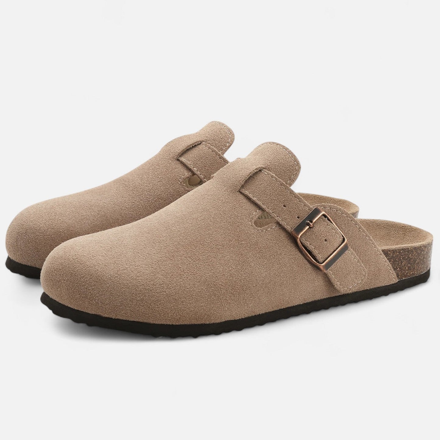 Men’s Suede Mules – Sculpted Clog-Inspired Comfort