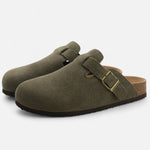 Men’s Suede Mules – Sculpted Clog-Inspired Comfort