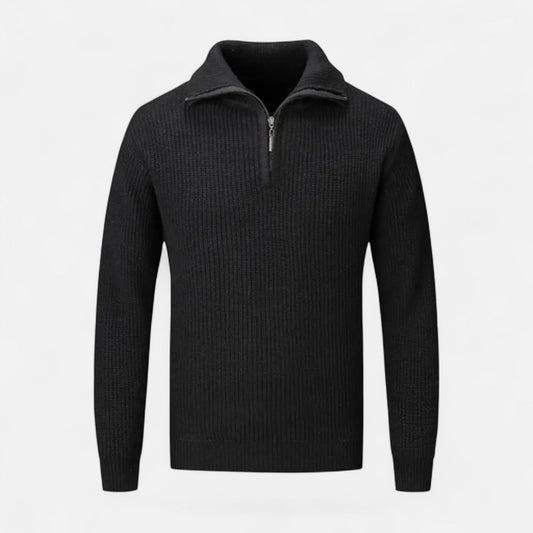 Men’s Wool-Blend Half-Zip Sweater