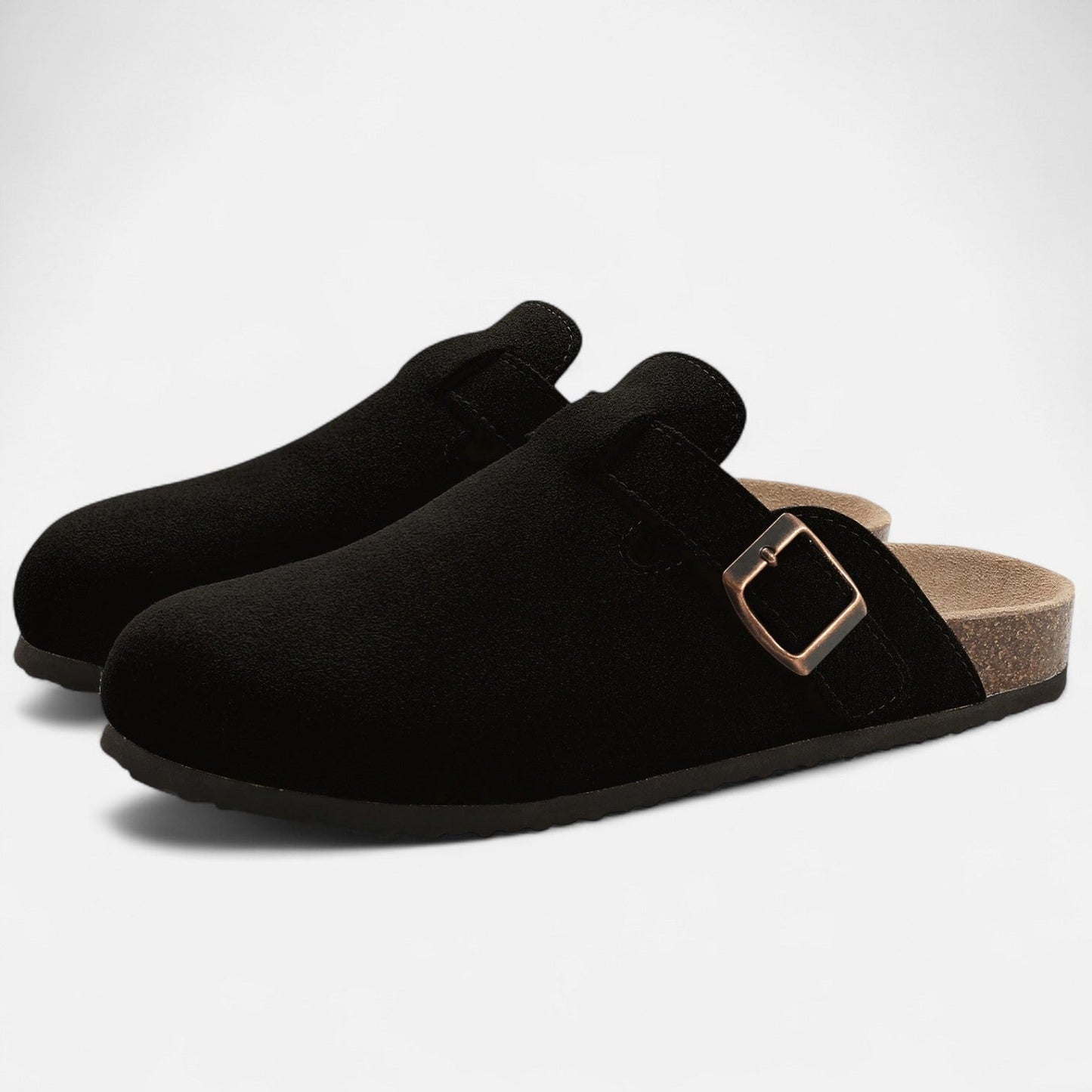 Men’s Suede Mules – Sculpted Clog-Inspired Comfort