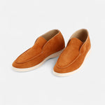 Men’s Suede Mule Loafers in Heritage Camel
