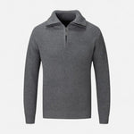 Men’s Wool-Blend Half-Zip Sweater