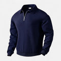 Men’s Long-Sleeved Polo Shirt | Zipper Lapel