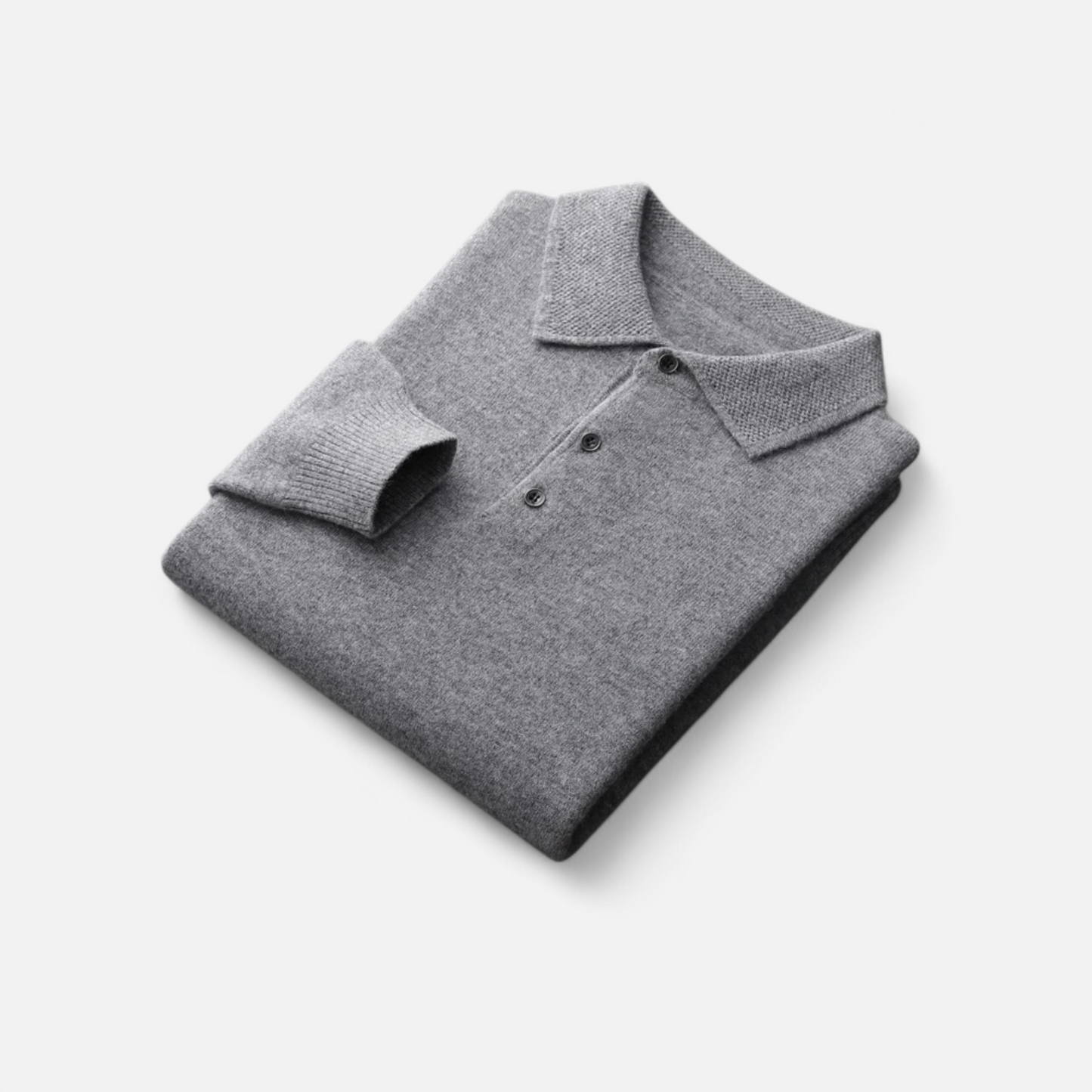 Men’s Merino Wool Polo Sweater