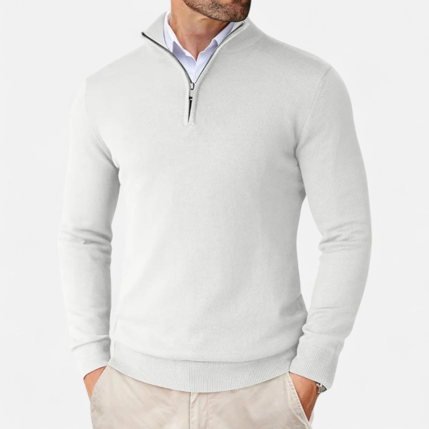 Men’s Slim-Fit Sweater Quarter-Zip